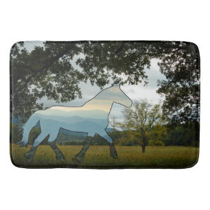 Tapis De Bain Blue Ridge Horse Cades Cove