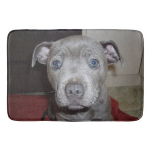 Tapis De Bain Blue Staffordshire Bull Terrier Chiot, Bathmat