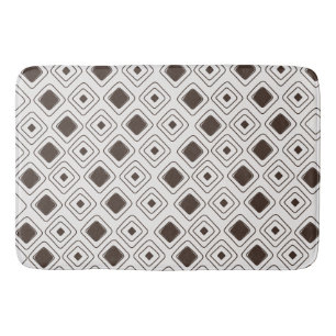 Tapis De Bain Boho Soft Neutral Tribal Motif Aztèque géométrique