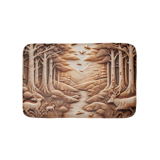 Tapis De Bain Bois (Devant)