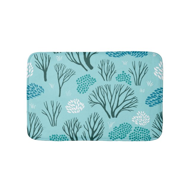 Tapis De Bain Bois d'hiver : Vintage sans fil (Devant)