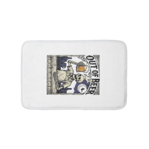 Tapis De Bain Boisson Halloween squelette Vintage Party