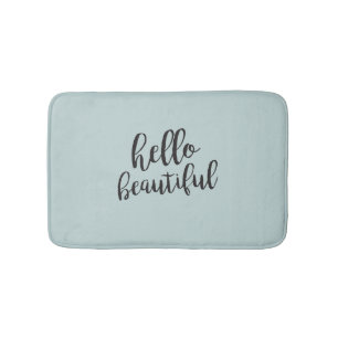 Tapis De Bain Bonjour Belle Mat Bain Turquoise