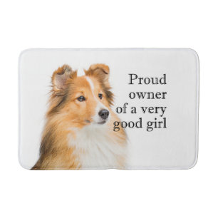 Tapis De Bain Bonne fille Sheltie