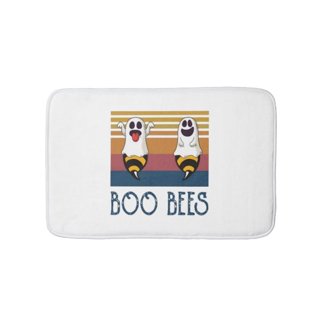 Tapis De Bain Boo Bees Couple Ghost Chemise Halloween (Devant)