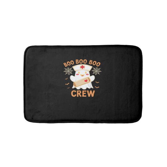 Tapis De Bain Boo Crew Drôle Fantôme Éffrayant Halloween Infirmi (Devant)