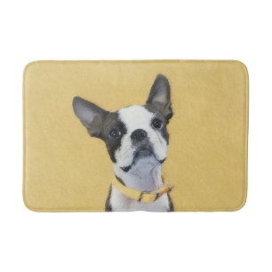 Tapis De Bain Boston Terrier Peinture - Cute Original Chien Art