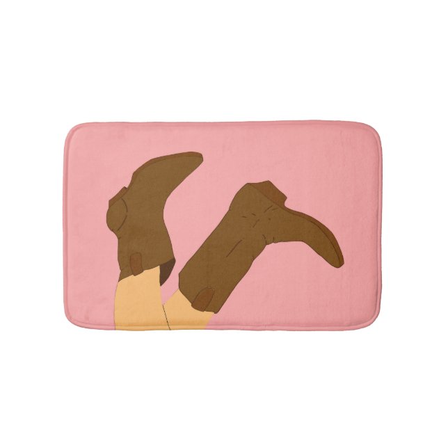 Tapis De Bain Botte de cowboy Brown (Devant)