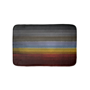 Tapis De Bain Bouche D'Aquarelle Sale De Couleur Pop D'Art Abstr