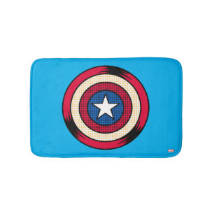 Tapis De Bain Bouclier Demi-Teinte Captain America