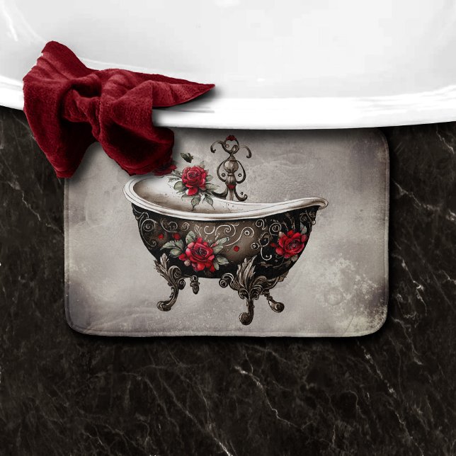 Tapis De Bain Boudoir | Baignoire Antique Or Vieux Bain Pied (Créateur téléchargé)