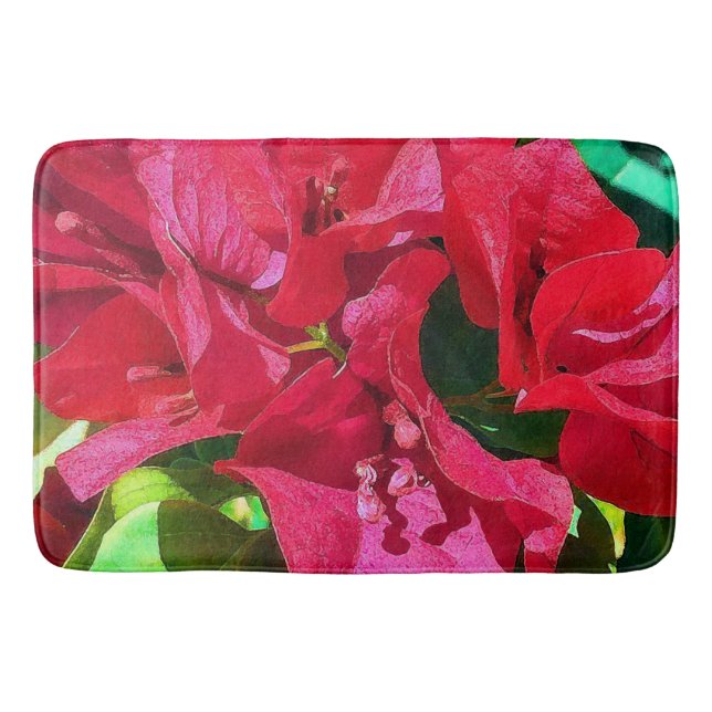 Tapis De Bain Bougainvillea Closeup Bath Mat (Devant)