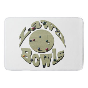Tapis De Bain Boules de pelouse circulaires Nom Conception,