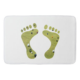 Tapis De Bain Boules De Pelouse Empreintes, Mousse De Mémoire Gr