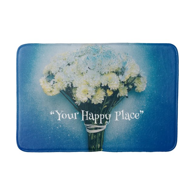 Tapis De Bain Bouquet floral Élégance Mémoire Mousse Mat Bain (Devant)