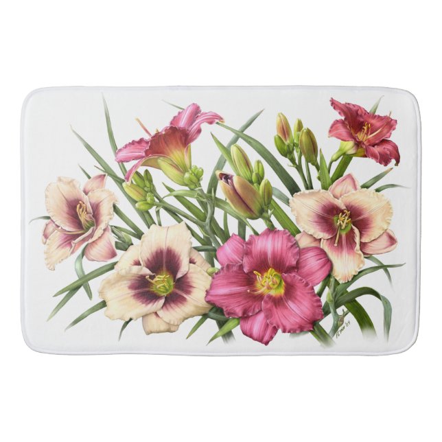 Tapis De Bain Bouquet quotidien Rubies (Devant)