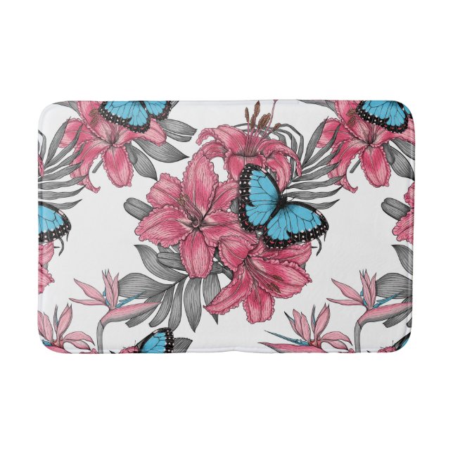 Tapis De Bain Bouquet tropical (Devant)