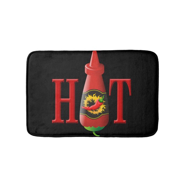 Tapis De Bain Bouteille de sauce chaude (Devant)