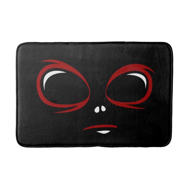 Tapis De Bain Bouton d'oreiller pour lancer monstre face mignon (Devant)