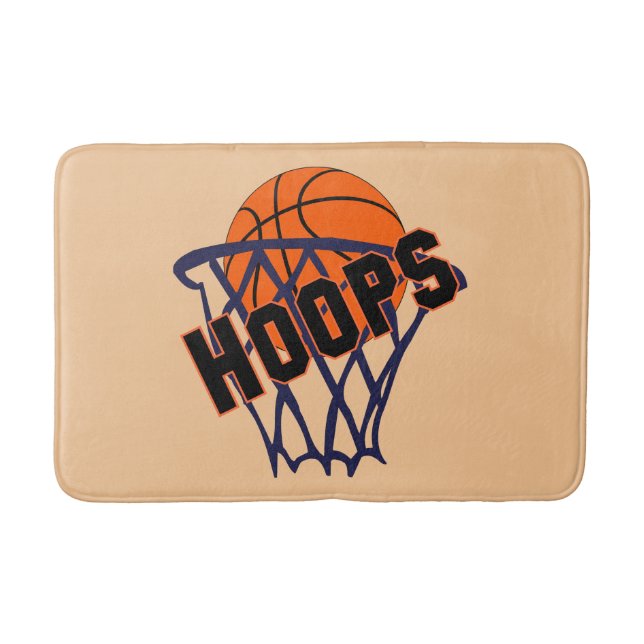 Tapis De Bain Bouts de basket-ball et de chaume de bain (Devant)