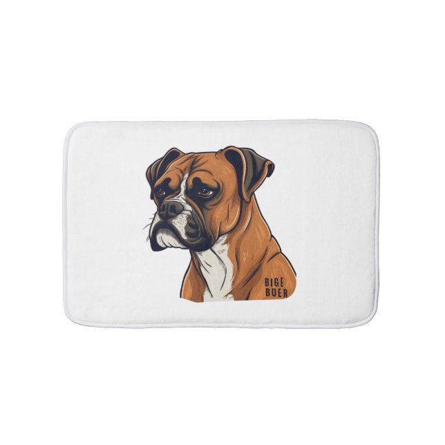 Tapis De Bain Boxer Bark Designs Punchy Graphic designs (Devant)