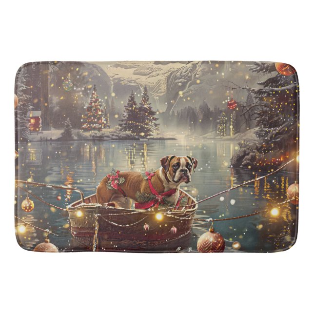 Tapis De Bain Boxer Christmas Festive Voyage (Devant)