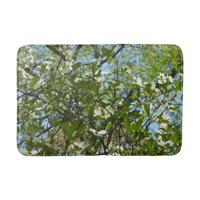 Tapis De Bain Branche of Dogwood Blossoms Spring Trees (Devant)