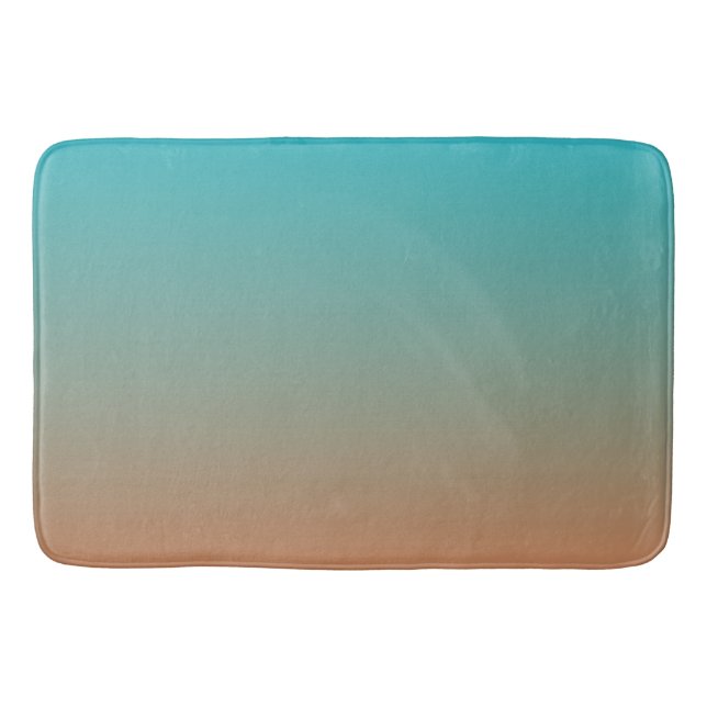 Tapis De Bain Brown et bleu ombre (Devant)