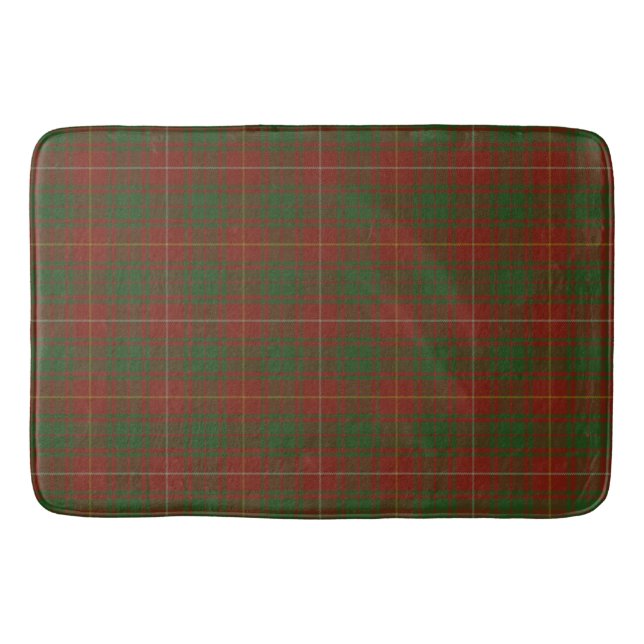 Tapis De Bain Bruce Clan tartan - vert rouge (Devant)