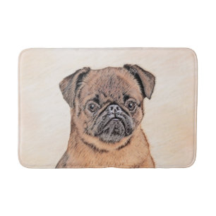Tapis De Bain Bruxelles Griffon Smooth Painting Original Chien A