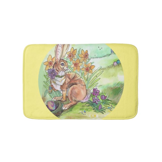 Tapis De Bain Bunny de Pâques (Devant)