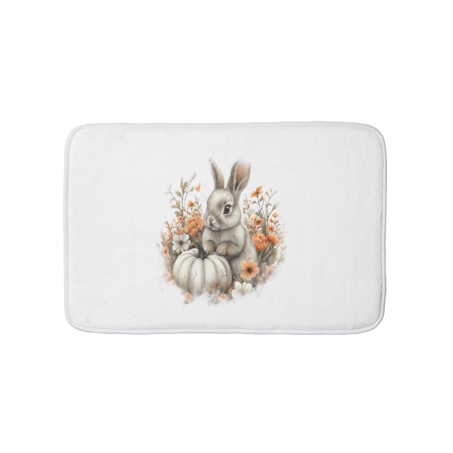 Tapis De Bain Bunny Shirt Citrouille du pays (Devant)