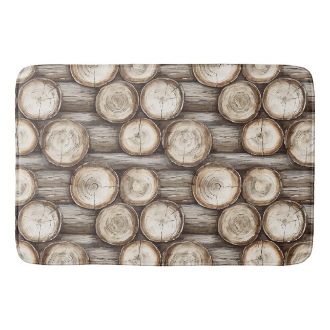 Tapis De Bain Cabine de bois Noël (Devant)