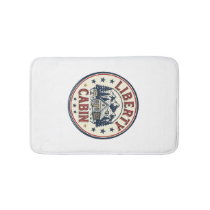 Tapis De Bain Cabine de montagne patriotique de la liberté V