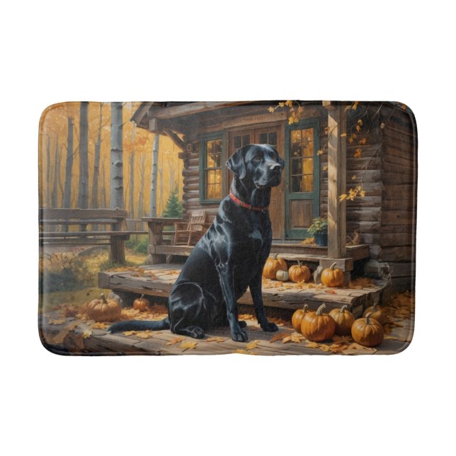 Tapis De Bain Cabine du journal de l'extracteur Black Labrador A (Devant)