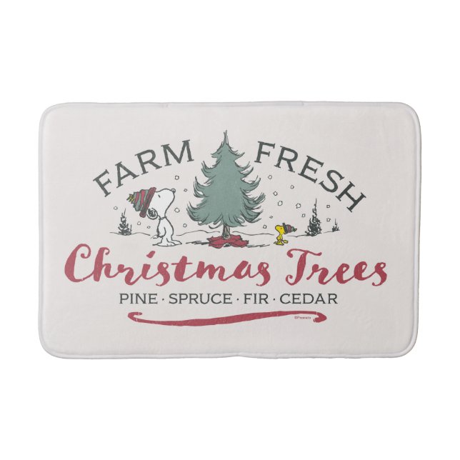 Tapis De Bain cacahuètes | Arbres de Noël frais de ferme (Devant)