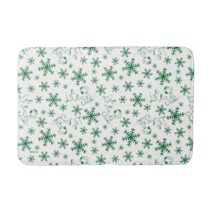 Tapis De Bain cacahuètes   Christmas Snoopy Let It Snow Motif