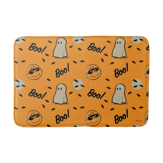 Tapis De Bain cacahuètes | Motif d'Halloween de l'équipage Éffra (Devant)