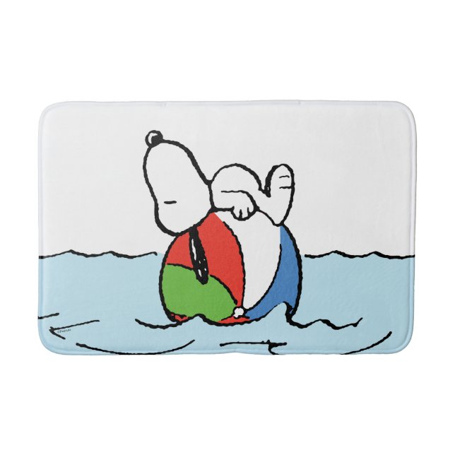 Tapis De Bain cacahuètes | Snoopy Beach Ball Beach (Devant)
