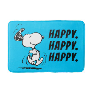 Tapis De Bain cacahuètes Snoopy Happy Dance