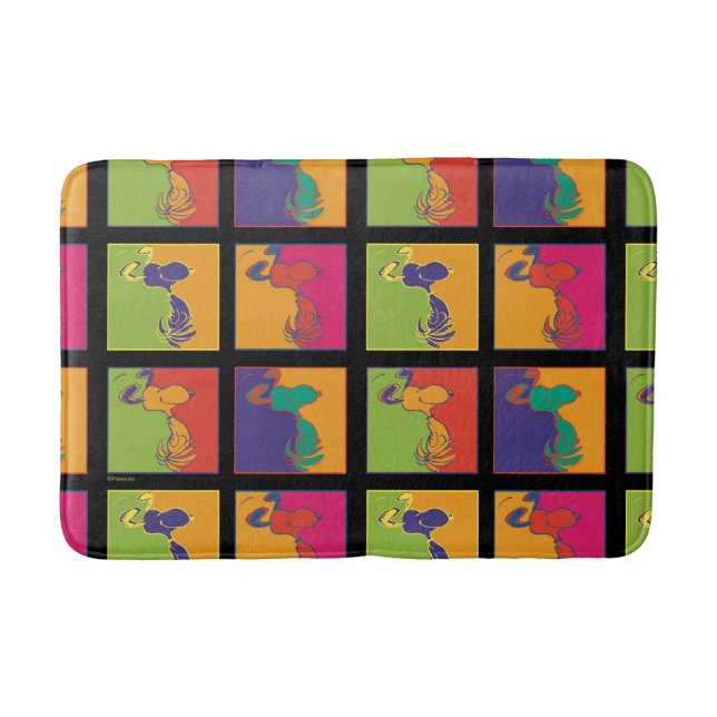 Tapis De Bain cacahuètes | Snoopy Pop Art Moderne (Devant)