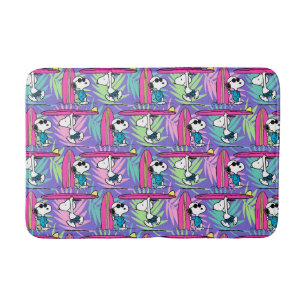 Tapis De Bain cacahuètes   Snoopy Purple Surf Motif