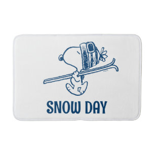 Tapis De Bain cacahuètes Snoopy Ski Trip