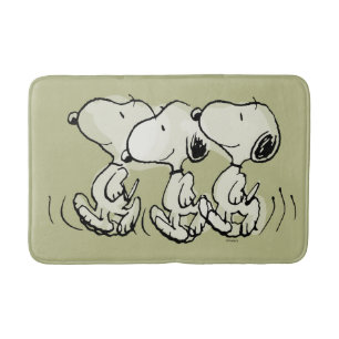 Tapis De Bain cacahuètes Snoopy Walking Tall