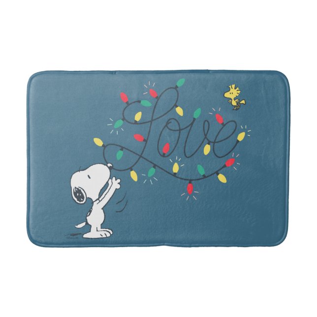 Tapis De Bain cacahuètes | Snoopy & Woodstock Décoration de vaca (Devant)