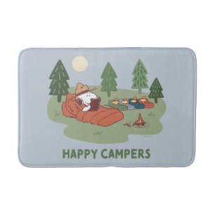 Tapis De Bain cacahuètes   Snoopy & Woodstock Happy Campers