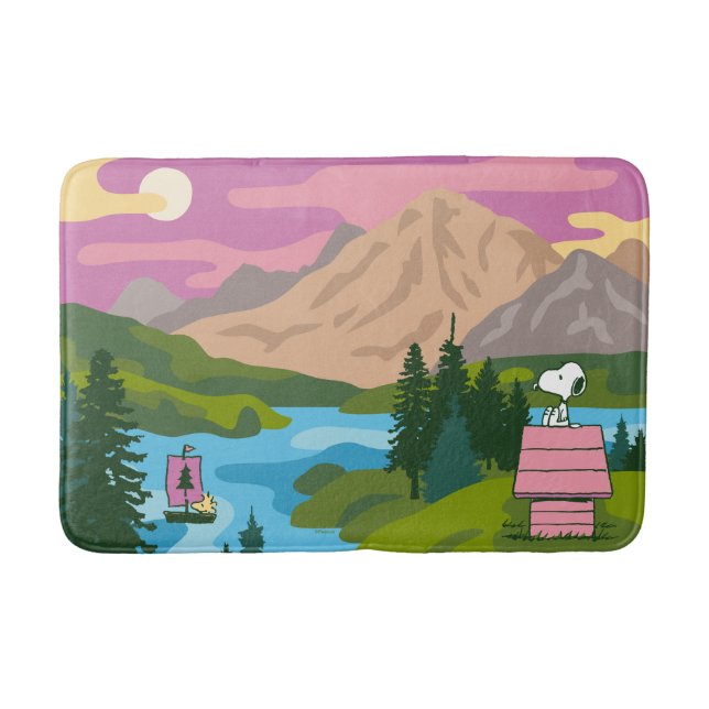 Tapis De Bain cacahuètes | Snoopy & Woodstock Le grand extérieur (Devant)