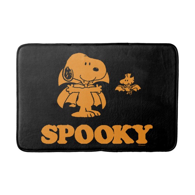 Tapis De Bain cacahuètes | Snoopy & Woodstock Vampires Éffrayant (Devant)