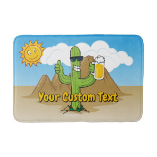 Tapis De Bain Cactus avec bière