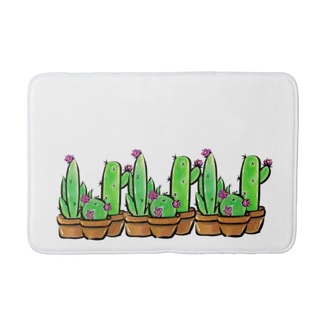 Tapis De Bain Cactus cactus cactus succulents (Devant)